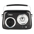 osio opr 3040b mayro retro forito analogiko radiofono me bluetooth aux usb fm kai subwoofer 24w photo