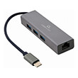 usb c gigabit network adapter with 3 port usb 31 hub photo