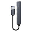 SAVIO AK-70 HUB USB-A 3 X USB-A 2.0,1 X USB-A 3.1 GEN 1 , GRAY