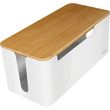 LOGILINK KAB0075 CABLE BOX 320X140X130 MM WHITE WITH BAMBOO LID