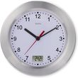 hama mauritius bathroom clock wall clock with thermometer no ticking f17 cm photo