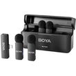 BOYA BY-V4D WIRELESS 4 PERSON 4-CHANNEL MINI LAVALIER LIGHTNING IPHONE 2.4GHZ MICROPHONE