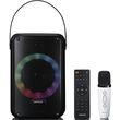 lenco btc 060bk systima karaoke me bluetooth asyrmato mikrofono kai fotismo led photo