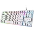 trust gxt833w thado gaming tenkeyless keyboard white us photo