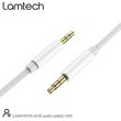 lamtech audiocable braided 1m 35mm to 35mm white lam445196 photo lamtech audiocable braided 1m 35mm to 35mm white lam445196 photo