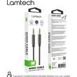 lamtech audiocable braided 1m 35mm to 35mm black lam445080 photo lamtech audiocable braided 1m 35mm to 35mm black lam445080 photo