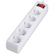 lamtech power strip with switch 5 outlets white 15m lam023732 photo