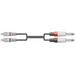 chord 2r 2m6j300 kalodia ixoy 2 x 63 mm mono jack plugs 2 x rca plugs 3m temaxio photo
