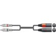 2R-2XM075 ������� ���� 2 X RCA PLUGS - 2 X XLR MALE 0.75M (�������)