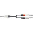26J-2XM150   2 X XLR MALE - 2 X 6.3MM MONO JACK 1.5M ()