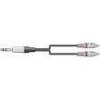 S6J-2R150   6.3MM TRS JACK - 2 X RCA 1,5M ()