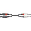 26J-2XF300 ������� ���� 2 X XLR FEMALE - 2 X 6.3MM MONO JACK PLUGS 3M (�������)