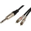 m6j 2r150 kalodio ixoy 63mm mono jack plug 2 x rca plugs 15 m temaxio photo