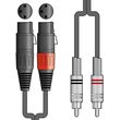 CHORD 2R-2XF150 K������ ���� 2 X XLR FEMALE - 2 X RCA PLUGS  1.5M (�������)
