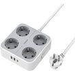tessan 7 in 1 power strip 4xschuko 2xusb 1xtype c 2m cable ts 302 c photo