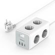 tessan 9 in 1 cuboid power strip 6xschuko 2xusb 1xtype c 2m cable ts 306 c photo
