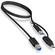 icy box usb 32 plug b to usb type c 1m black ib cb032 photo