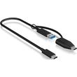 icy box type c 32 to usb 31 type c adapter 035m black ib cb033 photo