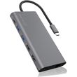 ICY BOX 12 IN 1 TYPE-C DOCK (HUB + HDMI + DP + CARD READER + LAN) PD100W IB-DK4050-CPD