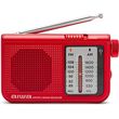 aiwa pocket am fm radio with dual analog tuner red rs 55 rd photo