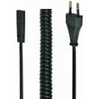 CABLEXPERT POWER CURLED CORD (C1) 2X0.75SQ.MM VDE APPROVED 1,8M PC-C1-VDE-1.8M