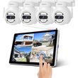 srihome 5mp hd wireless touch nvr with 4 ip cameras nvs010 4ipc047 photo