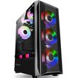 armaggeddon gaming pc case dual chamber with 3 argb fans tritron 2 black tritron2 b photo
