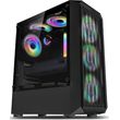 ARMAGGEDDON GAMING PC CASE WITH 4 ARGB FANS TRITRON PRO 100 BLACK TRITRON100PRO-B
