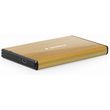 gembird usb 30 25 enclosure brushed aluminum gold ee2 u3s 3 gl photo