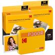 kodak mini 3 retro 4pass smartphone photo thermal printer portable 76 x 76 cm 8 sheets yello photo