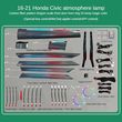 DIQ AMBIENT HONDA CIVIC MOD.2016-21 FULLKIT DIQ AMBIENT LIGHT HONDA CIVIC MOD. 2016-2021, 23 LIGHTS