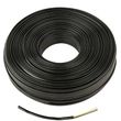 cablexpert flat telephone cable stranded wire 100m black 4 wires photo