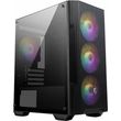 msi mag forge m100a micro gaming tower window 4x rgb fans black photo