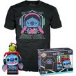 funko pop tees adult lilo and stitch gamer stitch with frog figure and t shirt l photo