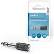 nedis cagb23930bk stereo audio adapter 635 mm male 35 mm female blackp photo