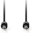 nedis cagl23000bk20 stereo audio cable 635mm male 635mm male 2m black photo