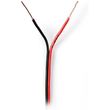 NEDIS SPEAKER CABLE 2 X 0.35MM 100M BLACK/RED