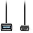 nedis ccgb61710bk02 usb c adapter usb 32 gen 1 usb c male usb a female 015m black photo
