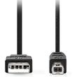 nedis ccgl60100bk50 usb 20 cable usb a male usb b male 10w 480 mbps 500m black photo
