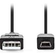 nedis ccgl60300bk20 usb 20 cable usb a male usb mini b 5pin male 200m black photo