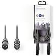 NEDIS COTH15010GY30 BALANCED XLR AUDIO CABLE XLR 3-PIN MALE - XLR 3-PIN FEMALE 3.0 M GREY