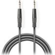 NEDIS COTH23020GY30 STEREO AUDIO CABLE 6.35MM MALE - 6.35MM MALE  3.00M DARK GREY