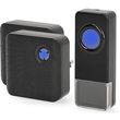 nedis doorb310bk2 wireless doorbell set with 2 receivers and 58 melodies blackp photo