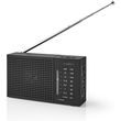 nedis rdfm1200bk fm am radio 15 w pocket size black photo