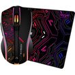 ARMAGGEDDON 2.4G WIRELESS GAMING MOUSE RGB 10000 CPI MIKOYAN FOXBAT-III CYBERPUNK BLACK CYBERPUNK-B