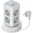 tessan 11 in 1 tower surge protector 8xschuko 2xusb 1xtype photo