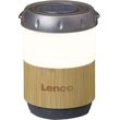 lenco btl 030ba bamboo lantern with bluetooth speaker photo