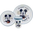 STOR DISNEY: MICKEY MOUSE FULL OF SMILE BABY NON SLIP 3 PCS BICOLOR PREMIUM SET IN GIFT BOX (10495)