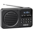 akai apr 300bk mayro mini forito retro radiofono fm am bluetooth usb microsd photo