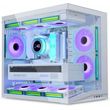 lian li o11d mini v2 white atx pc gaming case improved airflow gpu support bracket photo